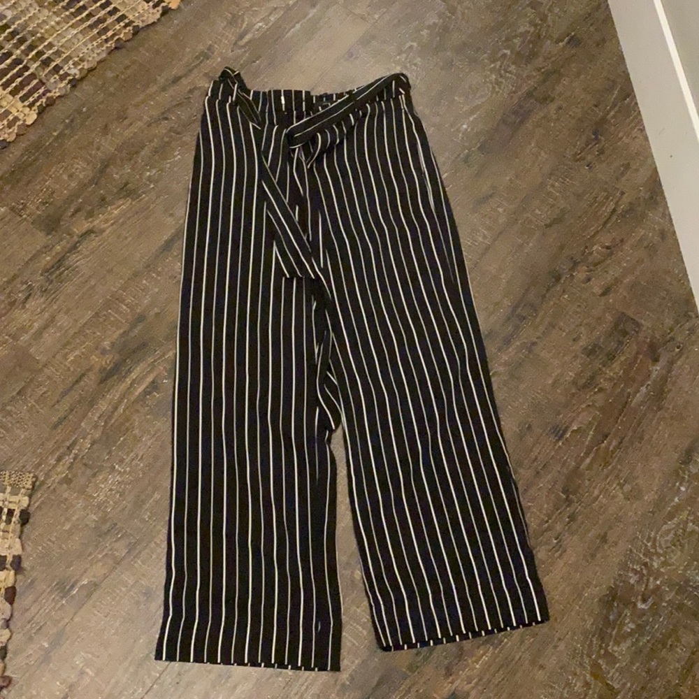 Striped flow pants